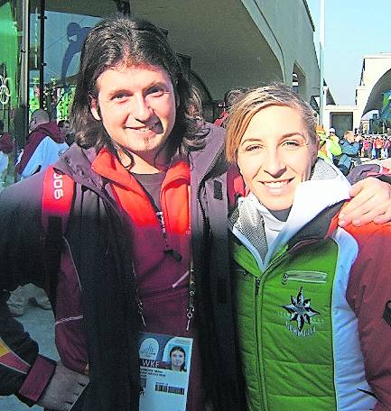  Milos Jovanovic mit Anni Friesinger. 