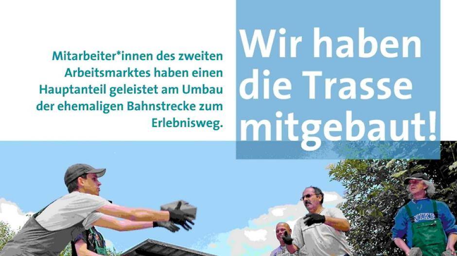 Neue Tafeln an der Trasse