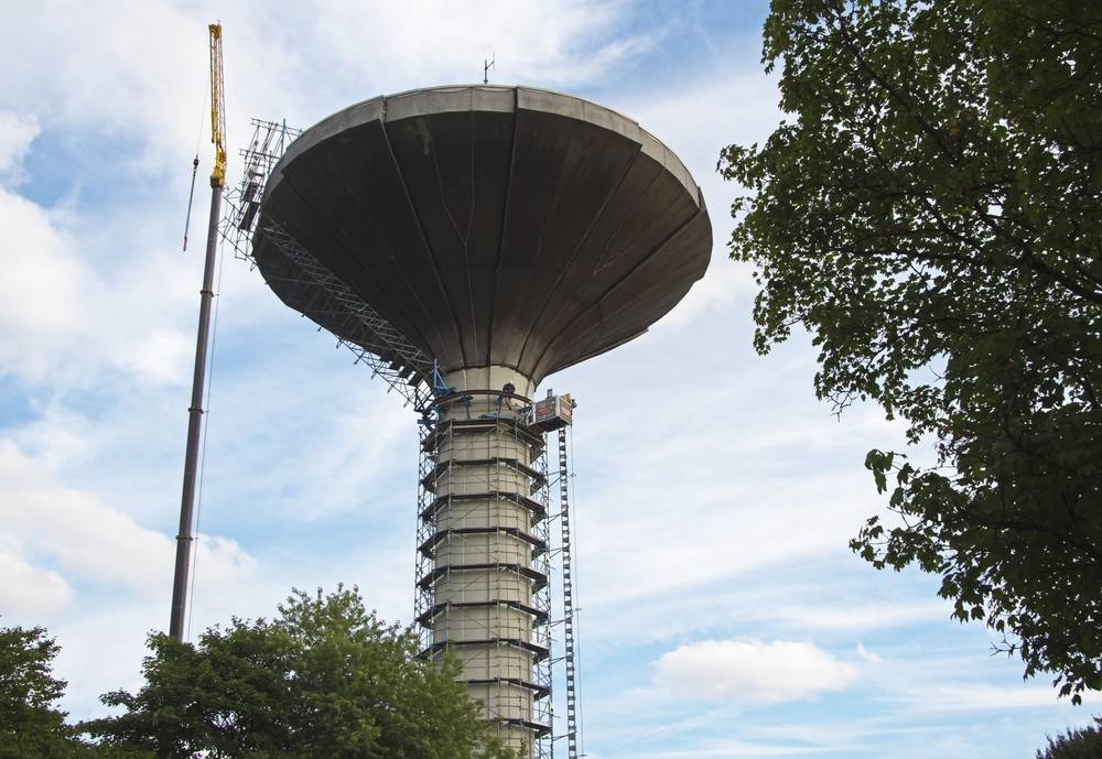  Der Turm steht seit 1975. 