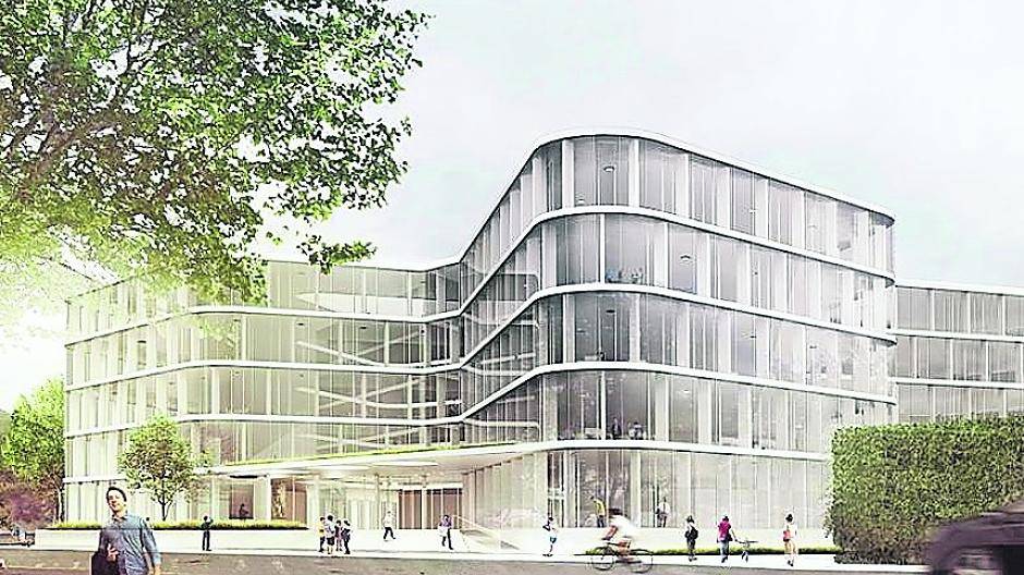  Das ist der Düsseldorfer Sieger-Entwurf für die zukünftige Stadtwerke-Zentrale. Illustration: Schuster-Architekten 