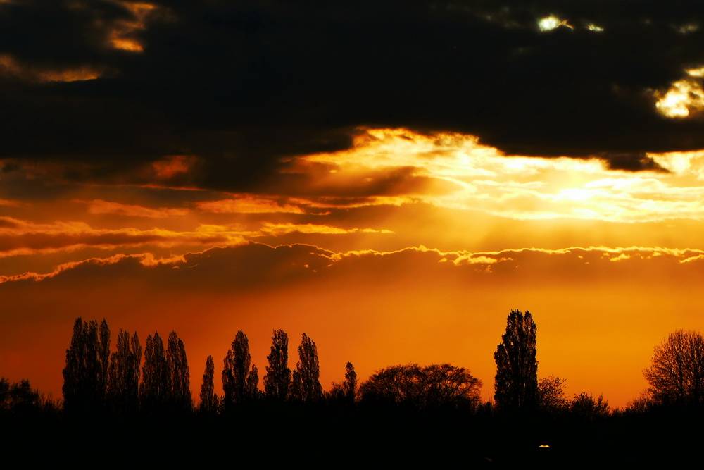 Sonnenuntergang zwischen Vohwinkel und...