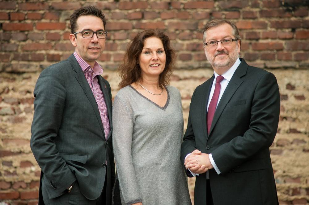  Christoph Nieder, (1. Vorsitzender), Antje Lieser (Geschäftsführung) und Jürgen Harmke (2. Vorsitzender). 