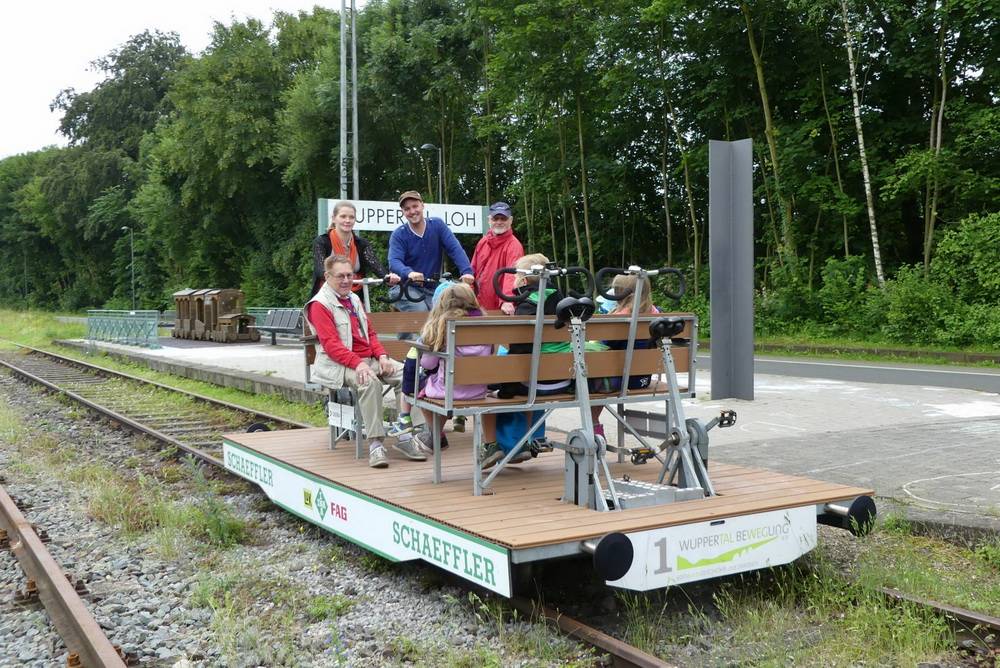 Mit der Draisine auf Tour