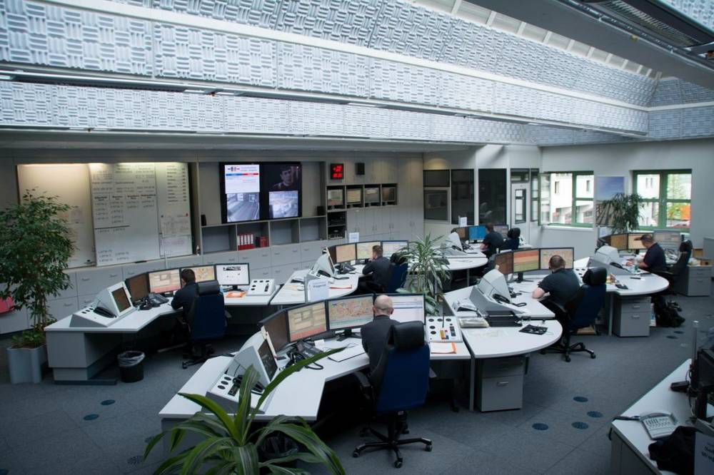  Die Leitstelle der Feuerwehr Solingen/Wuppertal. 