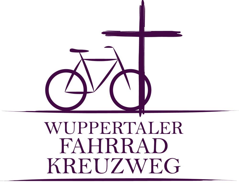  Das Logo des Fahrradkreuzweges. 