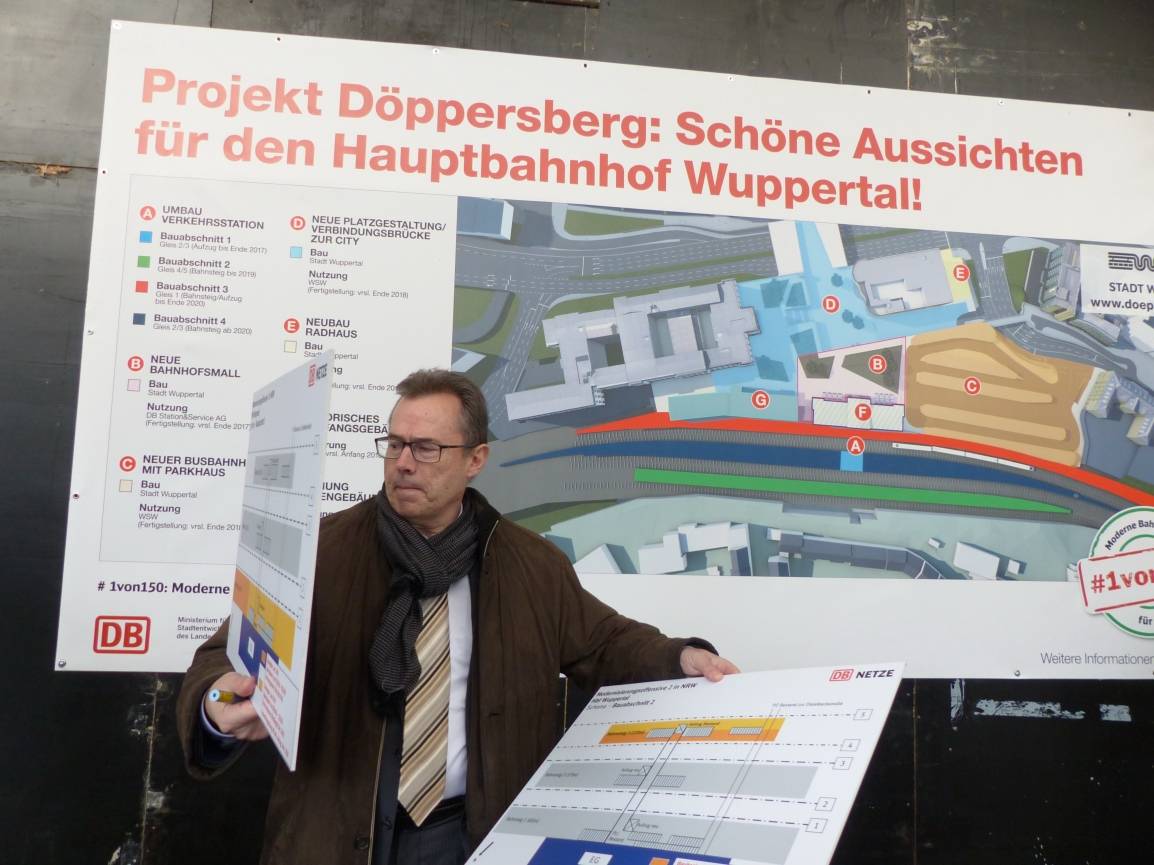  ... und Bahnhofs-Manager Peter Grein hat noch jede Menge Umbaupläne für die kommenden Jahre im Gepäck.  