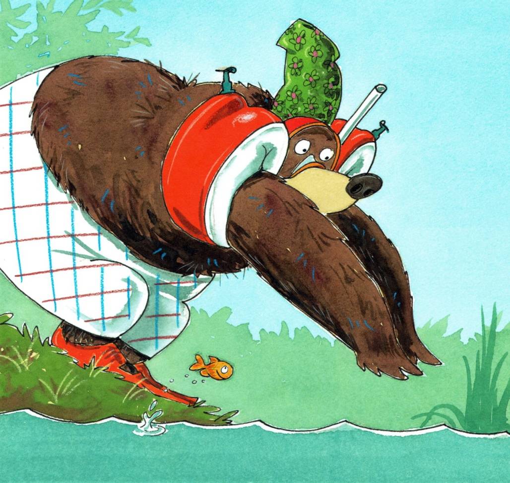 Dr. Brumm geht baden