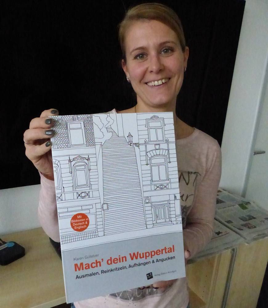  Das Wuppertaler Malbuch mit zahlreichen Motiven. 