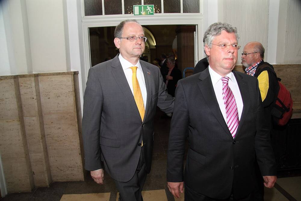  Rainer Spiecker (li.) will nach Berlin, Jürgen Hardt ist schon da. 