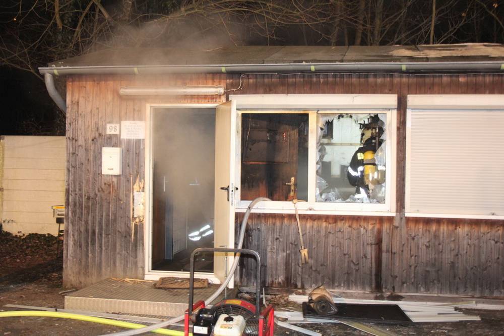 Brand in Vereinsheim