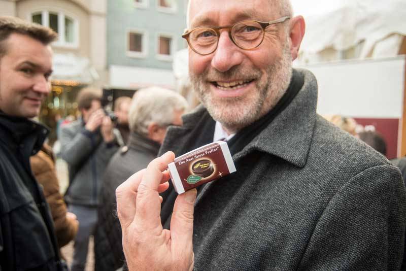  Kämmerer Johannes Slawig hatte sichtlich Spaß in Barmen beim Schoko-Festival. 