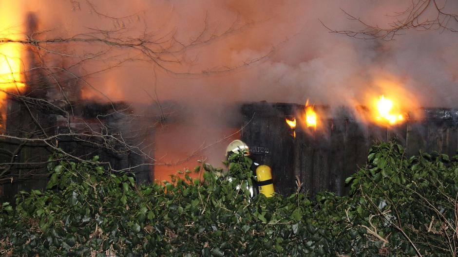 Brand im Hinterhof