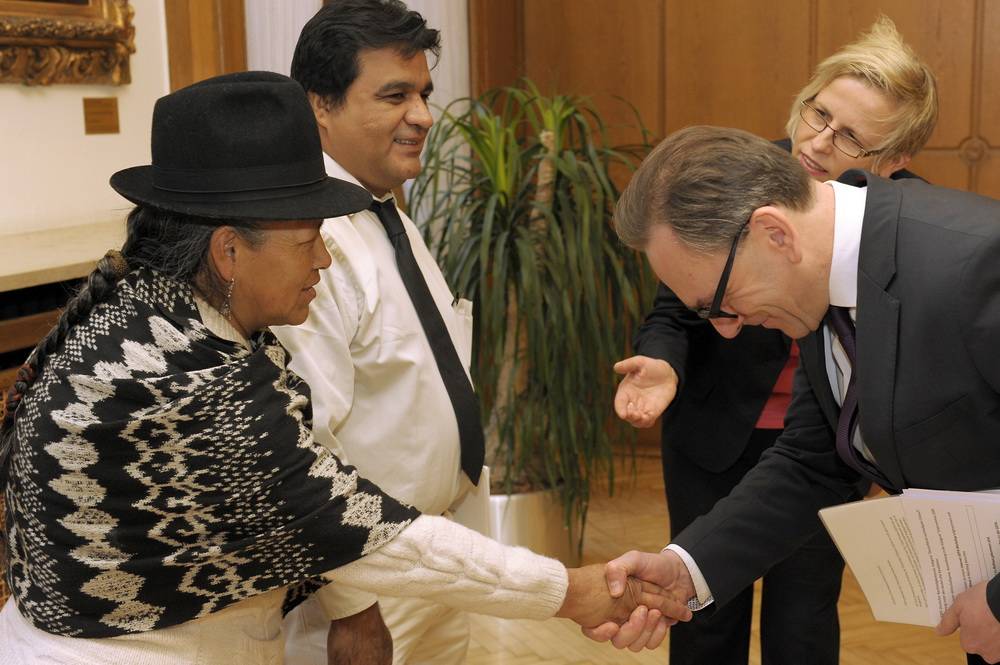  Der Empfang war herzlich. 