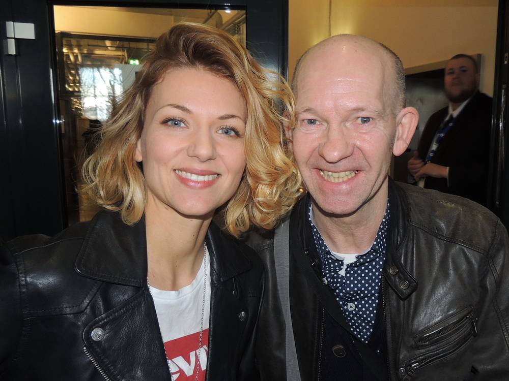  Ella Endlich nach den Proben ihres Adrenalin-Auftritts und kurz vor der Pressekonferenz. 