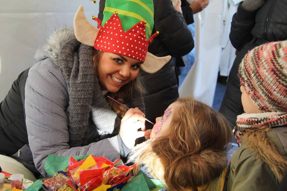 Blauer Himmel und schön kalt
