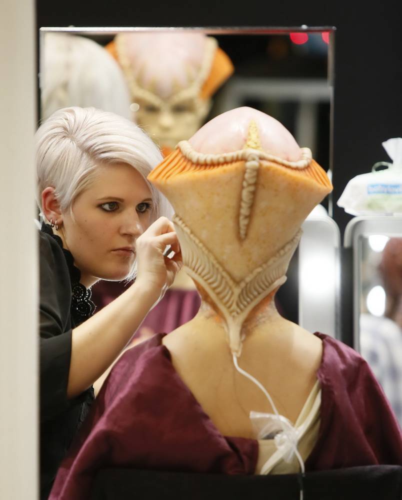  Anette Kleineick bei der Arbeit. 