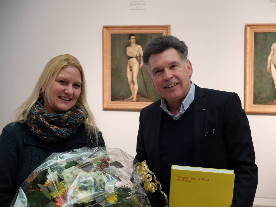  Sie ist die 100.000. Besucherin: Tanja Györy-Kiss aus Düsseldorf. 