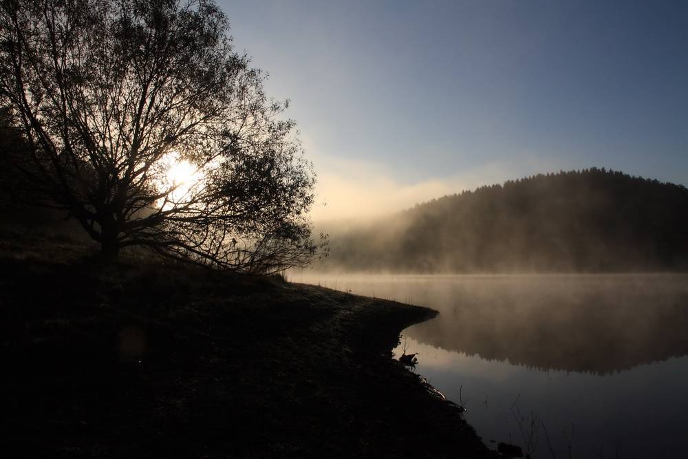 Leser-Foto: Nebel über der Talsperre