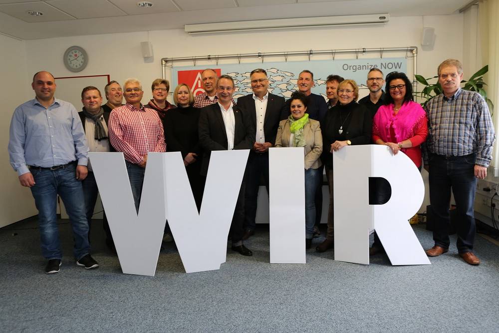  Der neue Ortsvorstand der IG Metall. 