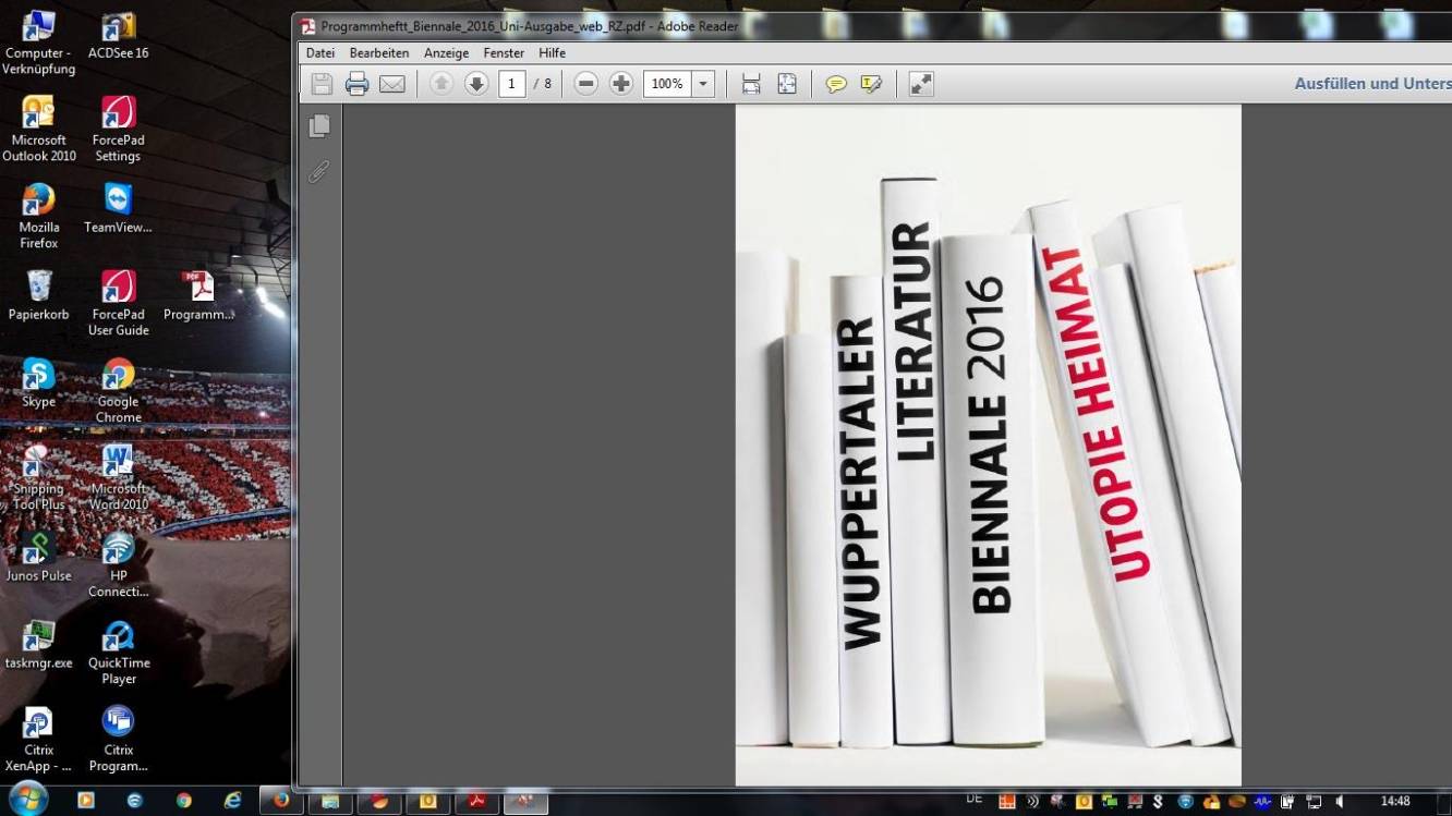  Das Titelbild des Programmhefts. 