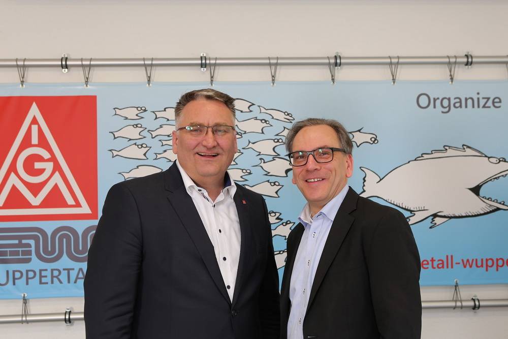  Thorsten Lankau (li.) mit OB Andreas Mucke. 