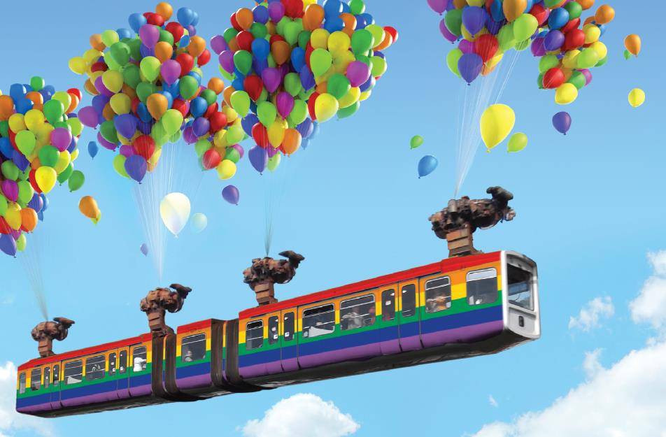 „Rainbowflash“ mit Luftballon-Meer