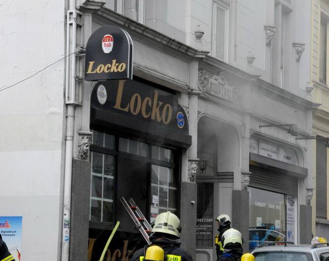 Feuer in Gaststätte