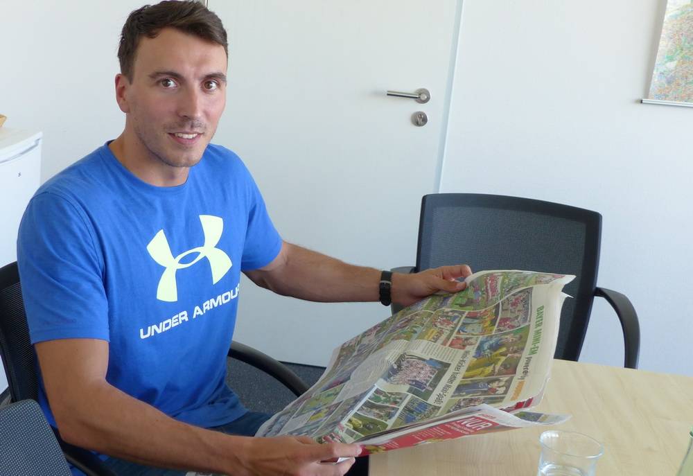  Michael Brija zu Gast in der Rundschau-Redaktion. 