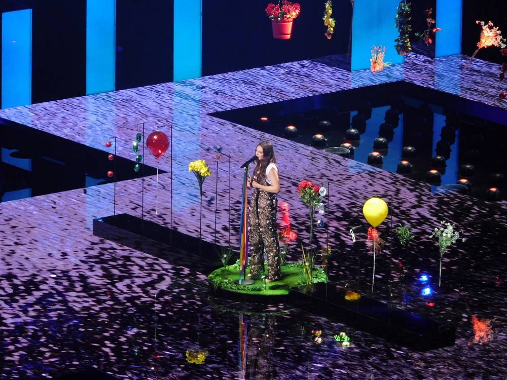  Der Auftitt im Stockholmer "Globen". 