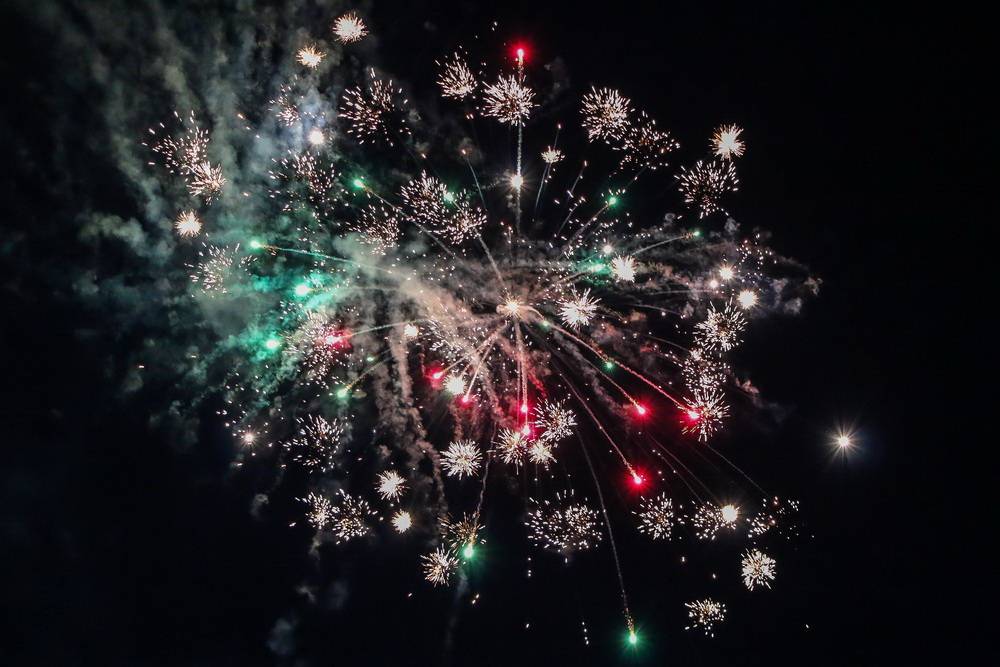 Feuerwerk zur 530-Jahr-Feier: Mit Video: Der Himmel über Nächstebreck