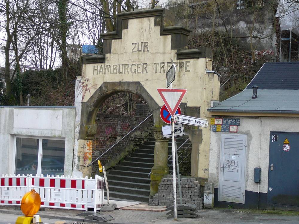 Hamburger Treppe: Kein Durchgang