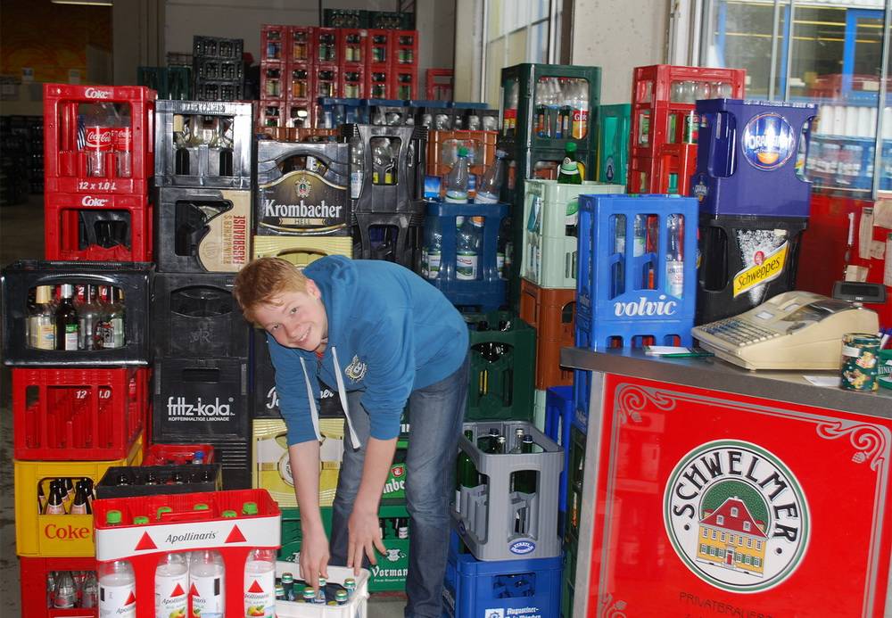  Im Getränkemarkt: Jan (Klasse 7). 