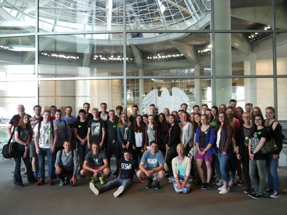St.-Anna-Schule zu Besuch im Bundestag