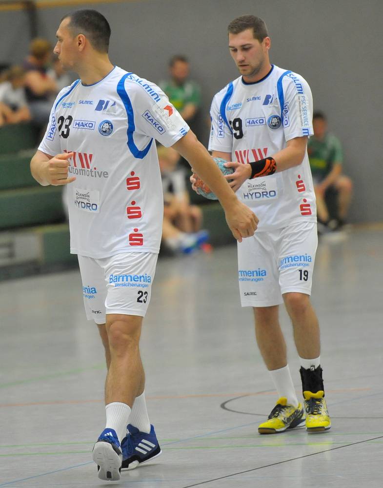  Die BHC-Neuzugänge Uros Vilovski (li.) und Tomas Babak. 