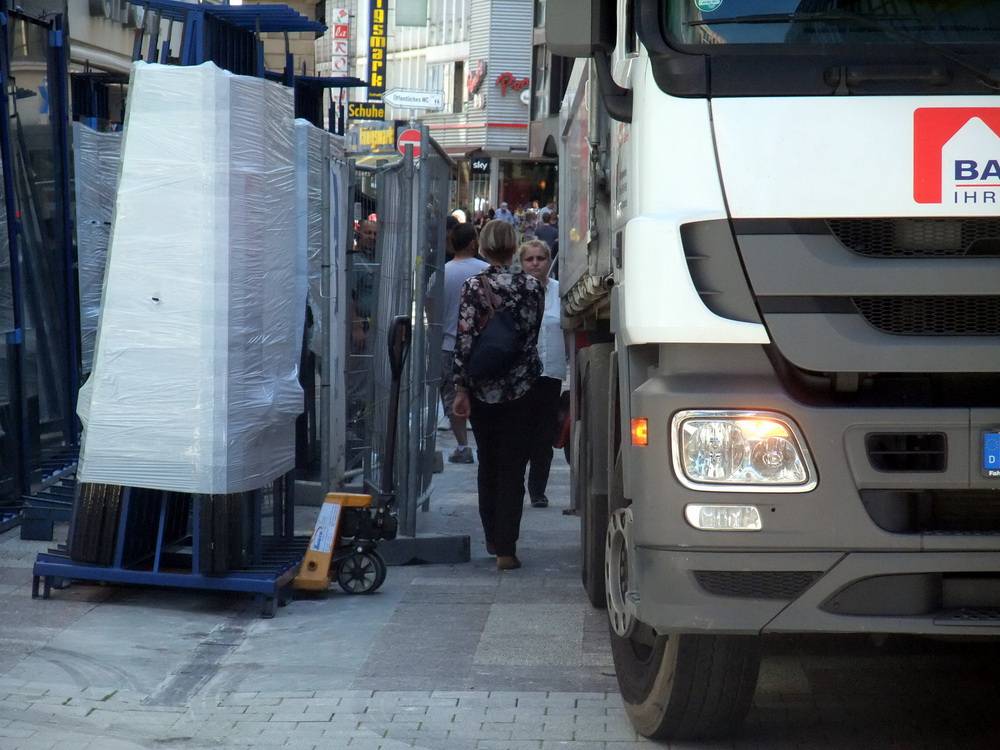 Mit Bildern: Chaos in der Innenstadt