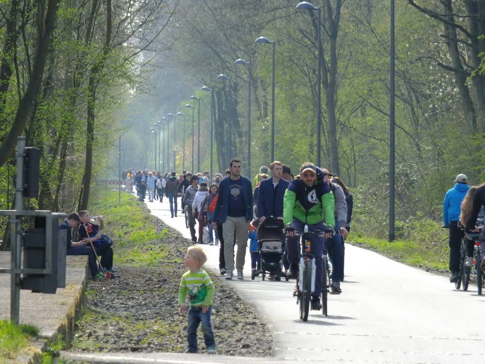  Beliebtes Motiv - die Nordbahntrasse. 