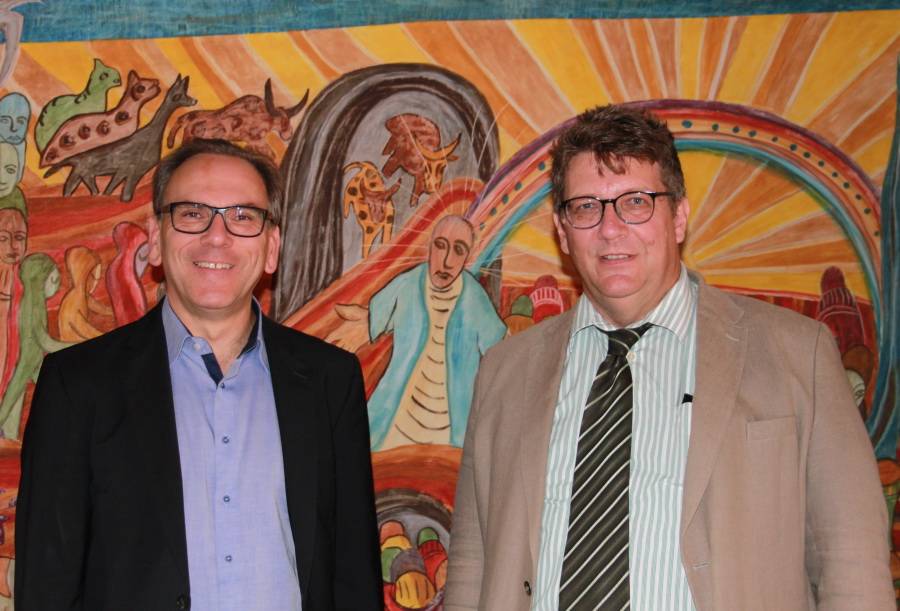  Oberbürgermeister Mucke und Pfarrer Dally. 