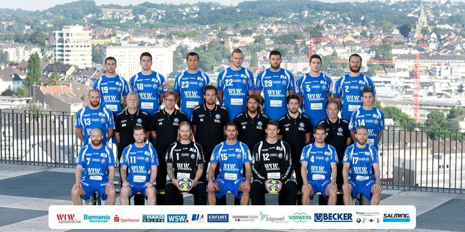  Der BHC-Kader vor Saisonbeginn. Inzwischen sind zwei Spieler hinzugekommen. 