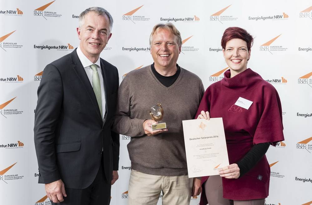 Deutscher Solarpreis an "VillaMedia" verliehen