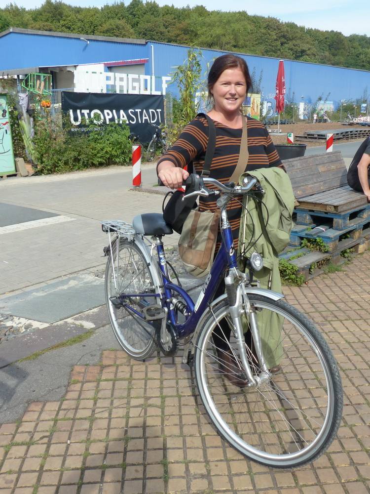  Rundschau-Redakteurin Nina Bossy radelte mit. 