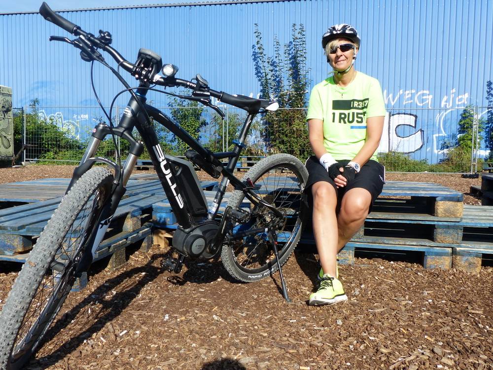  Freizeitradlerin Cornelia König. 
