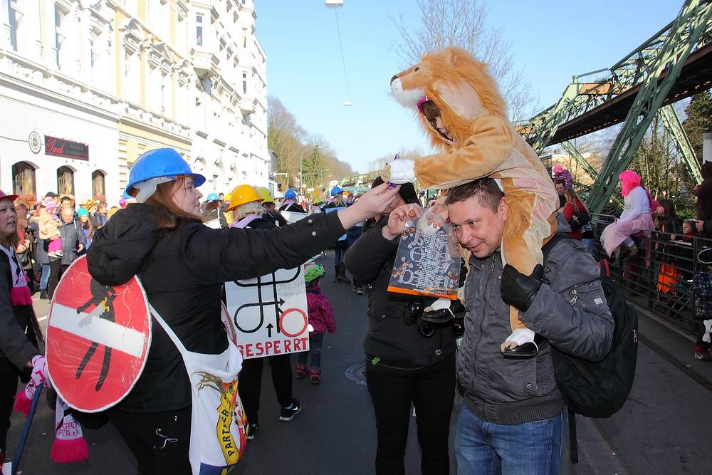  Auch bei den Fußgruppen war das Thema Verkehr beliebt. 