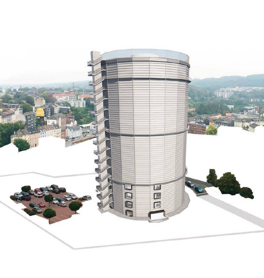  67 Meter hoch ist der Heckinghauser Gaskessel. 