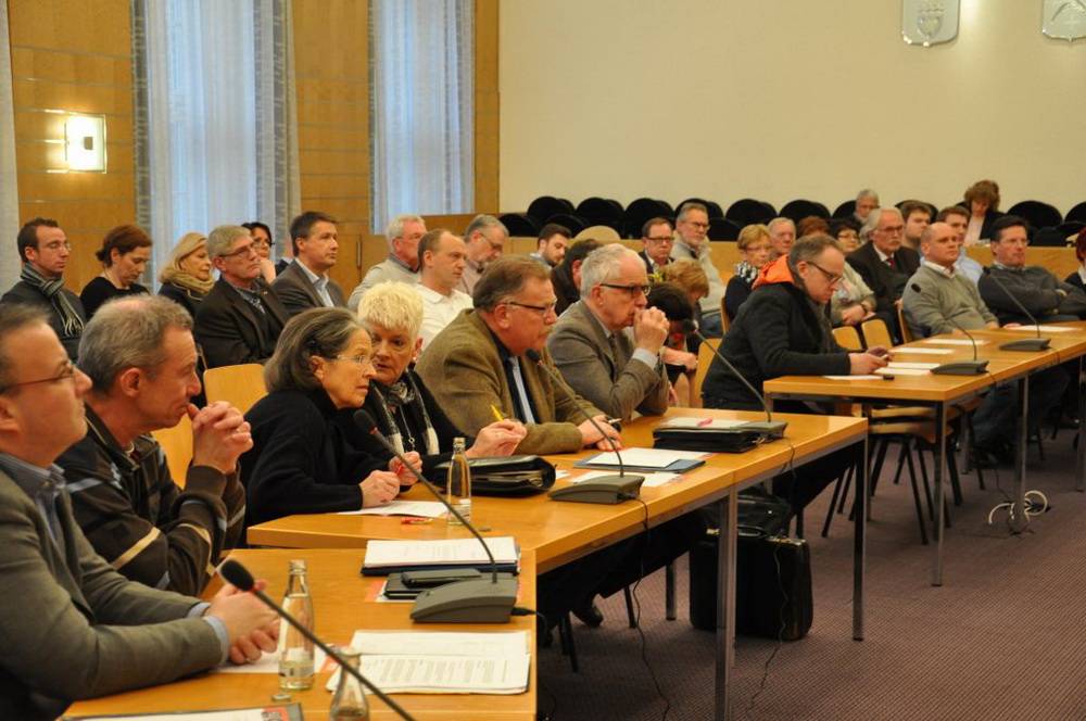  Die bergischen Christdemokraten im Wuppertaler Ratssaal. 