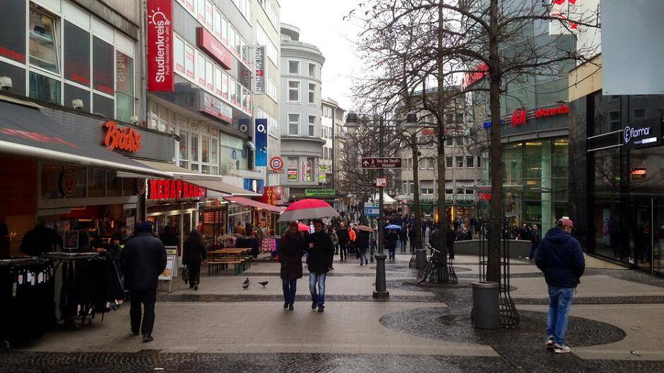 Die Elberfelder Fußgängerzone war deutlich weniger besucht als...
