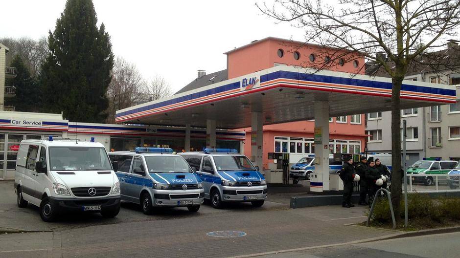 Keinen großen Umsatz machte die Tankstelle am...