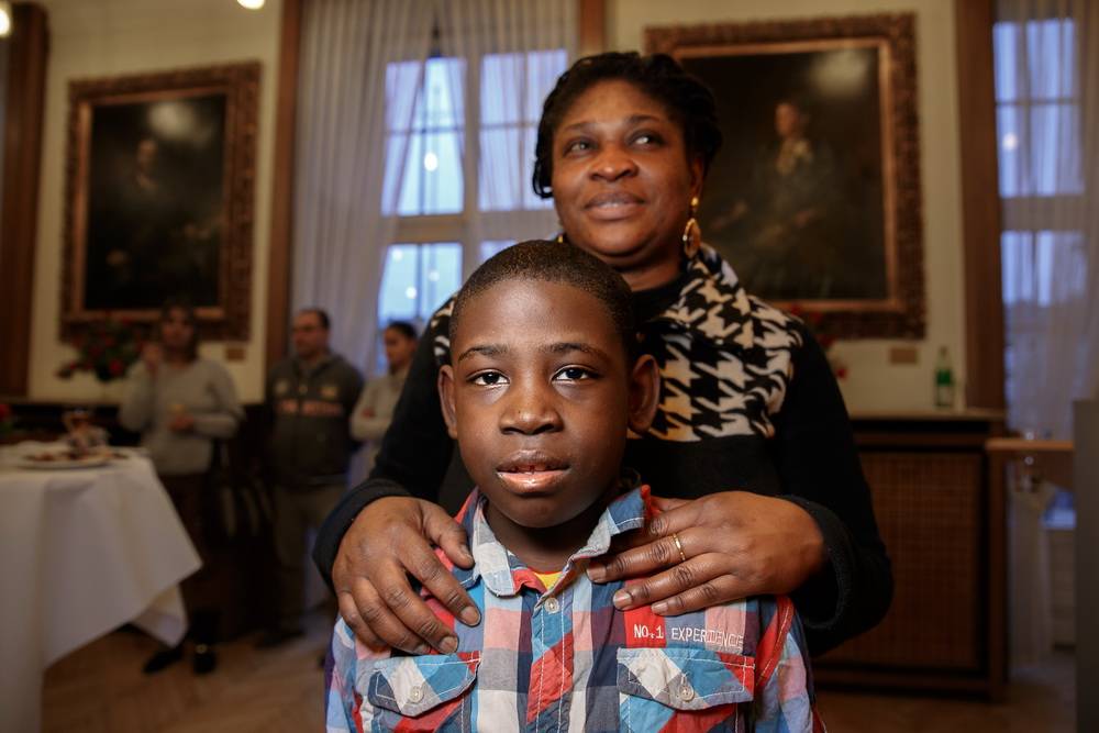  Mit deutschem Pass: Caroline und Arnold Mutunu. 