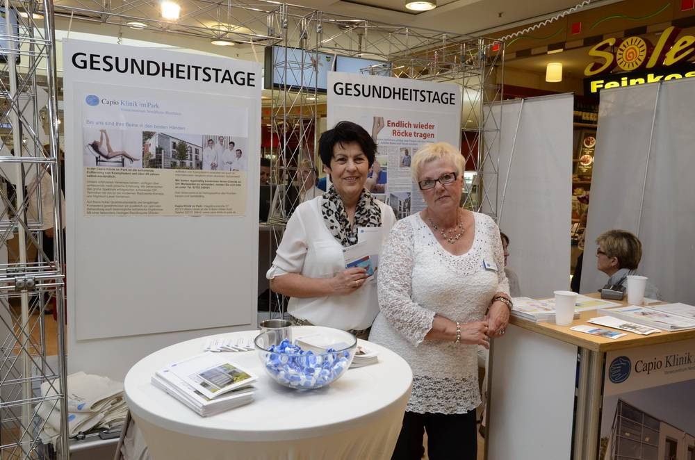  Auch dieses Jahr sind sie wieder dabei: Das Team der Capio Klinik aus Hilden bietet bei den Gesundheitstagen äußerliche Messungen der Venenfunktion mit der LRR-Methode. 