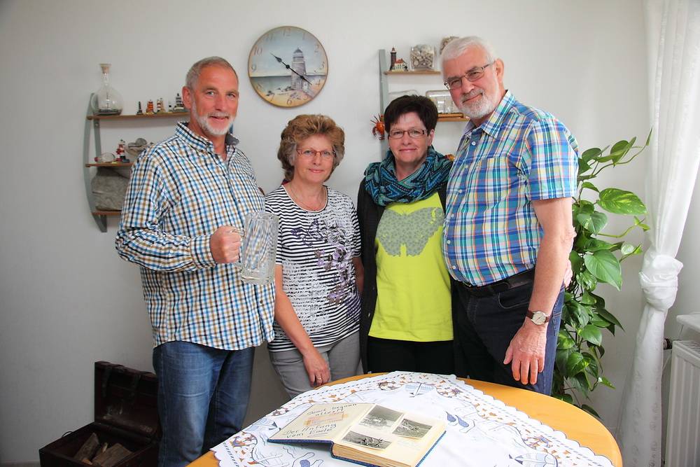  Axel und Gabi Ermisch (li.) mit den Wuppertal-Besuchern Maria und Johannes Fürst. 
