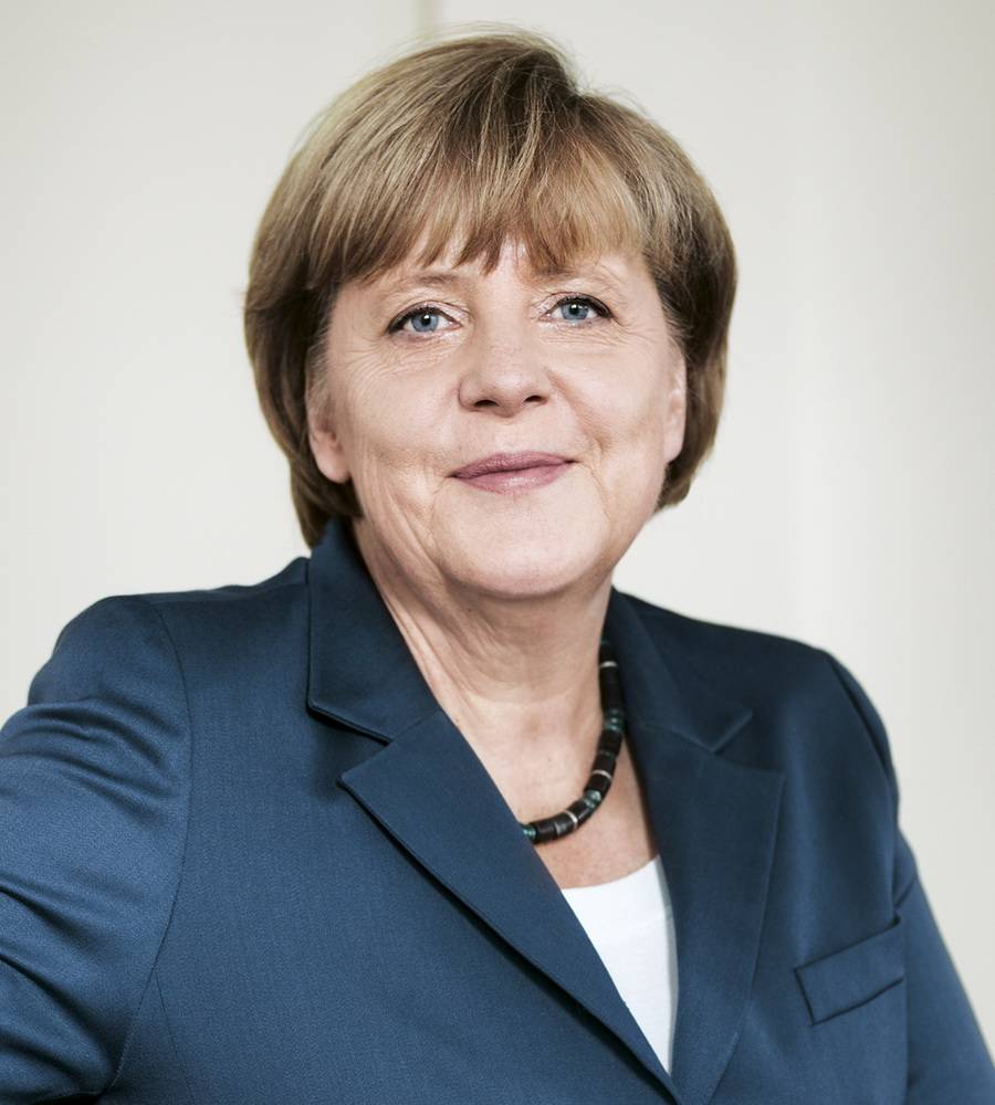 Merkel plötzlich in der Stadthalle